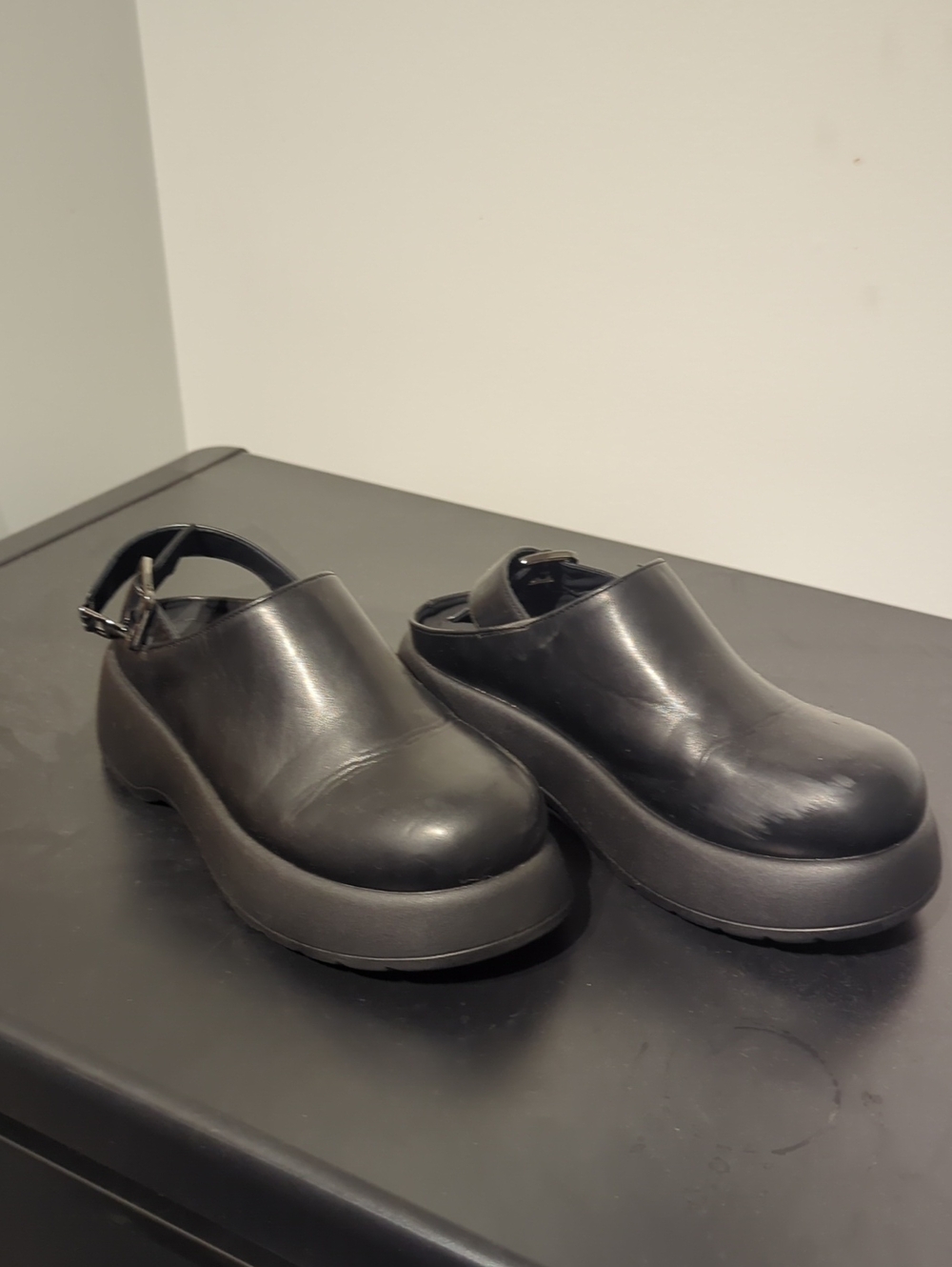 Platform Slingback Clog — Black Women’s Shoes